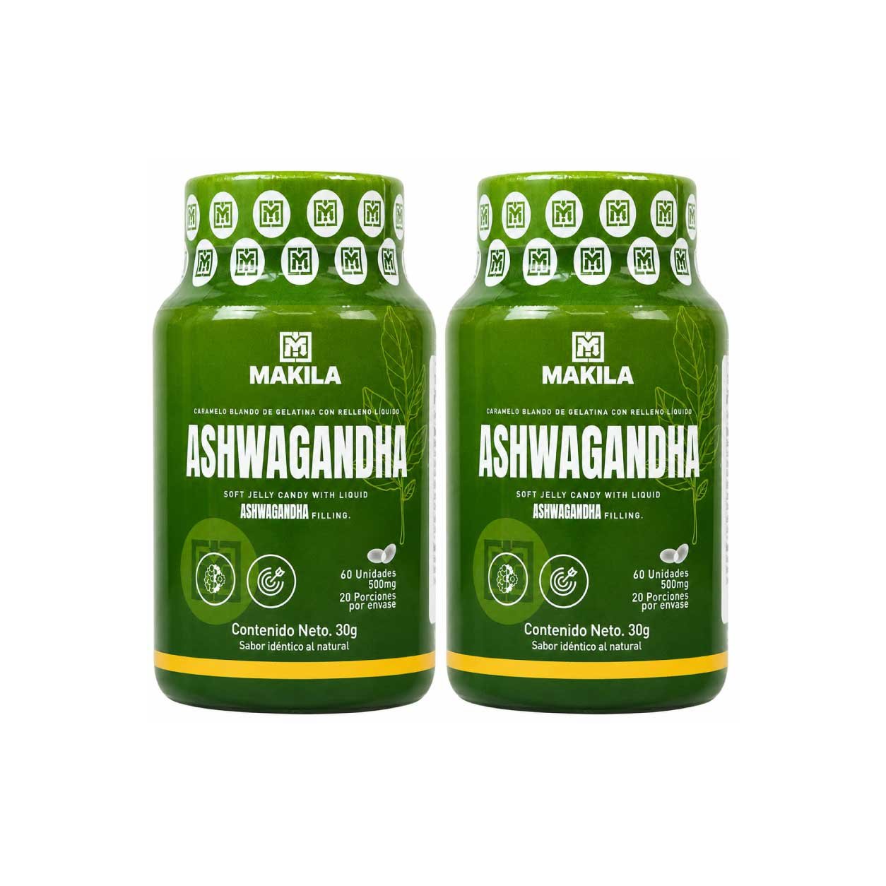 2 Frascos de MAKILA Ashwagandha