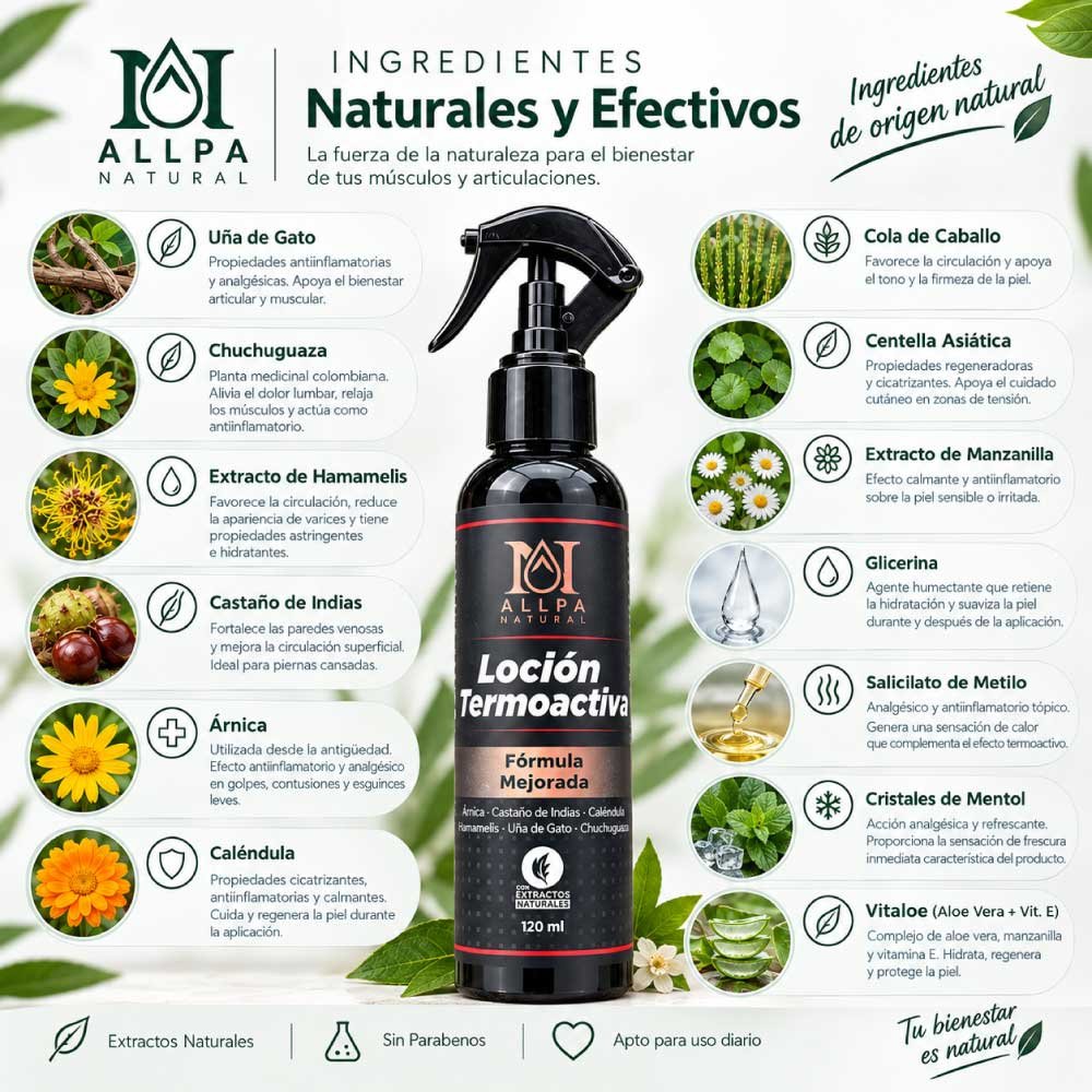 Loción Termoactiva Allpa Natural - Imagen 3