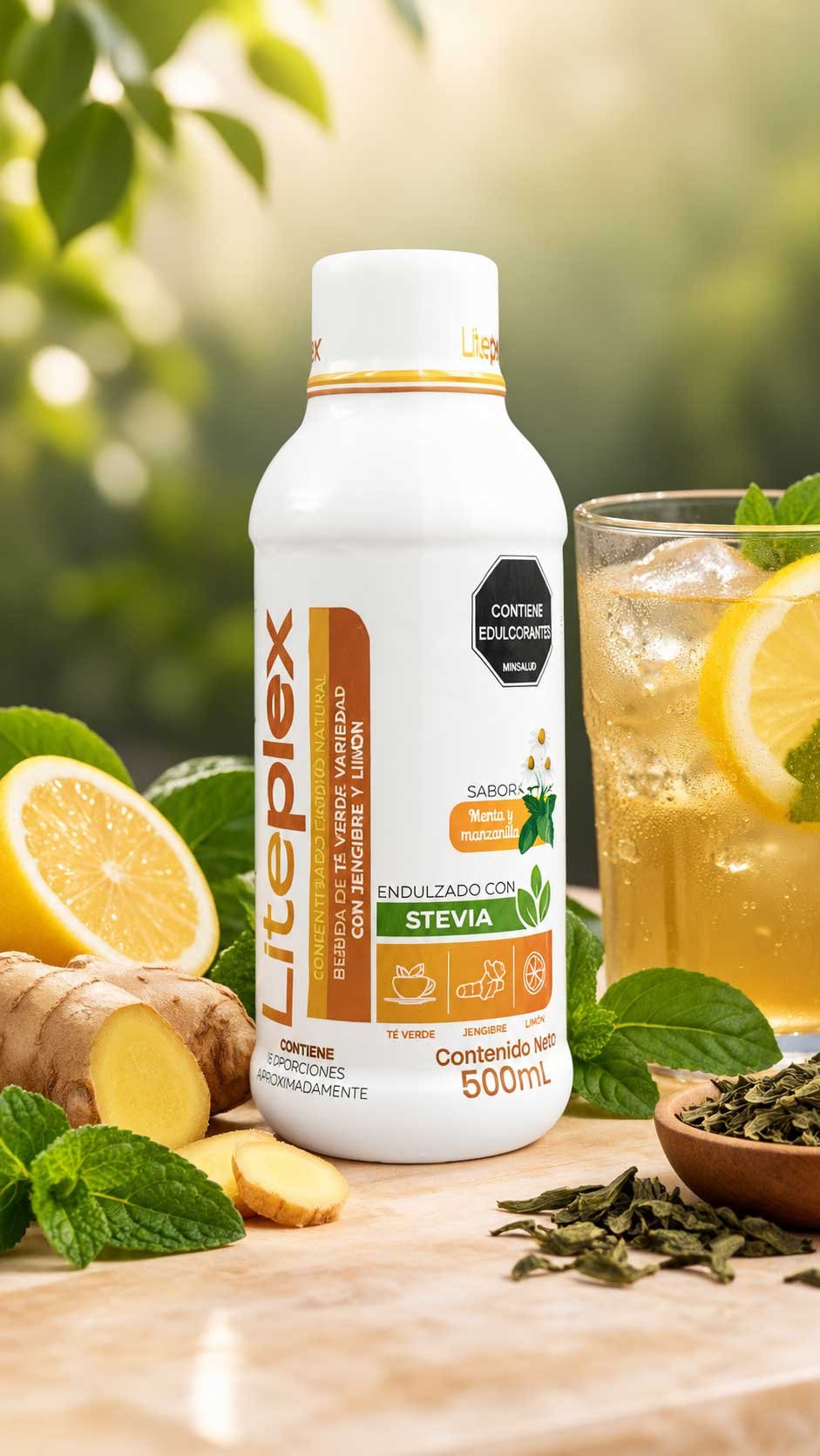 Liteplex, concentrado de té verde, jengibre y limón de MySmartShop