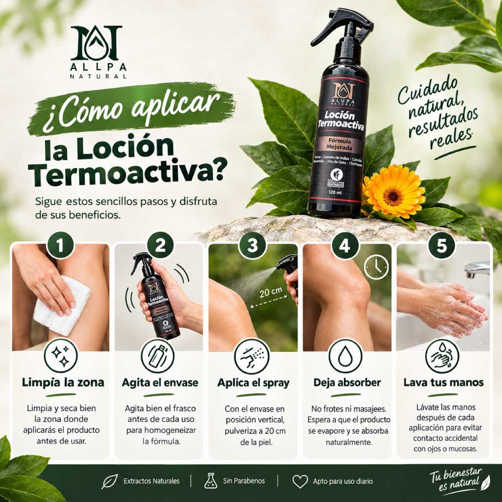 Loción Termoactiva Allpa Natural - Imagen 2