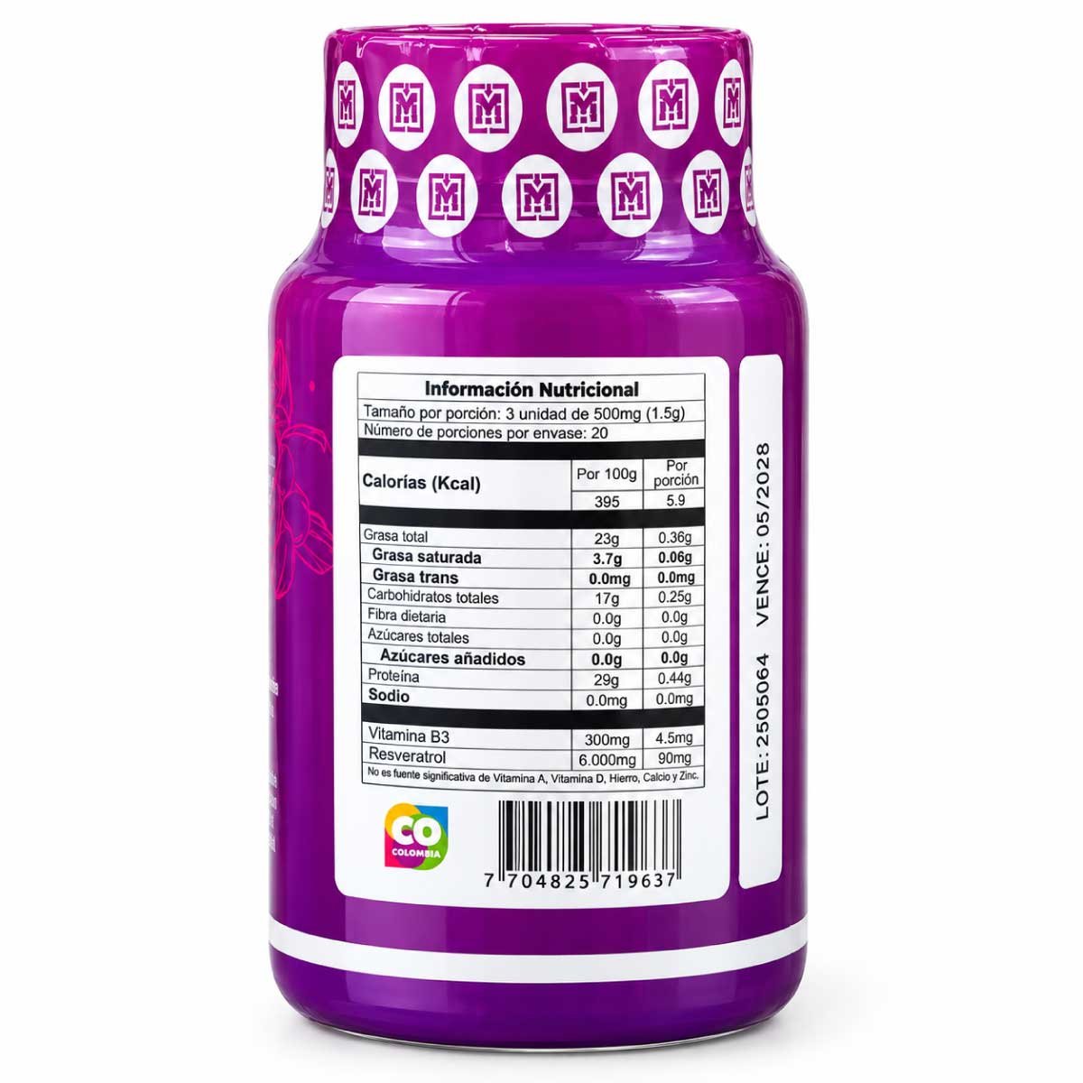 Resveratrol y Vitamina B3 en Cápsulas Blandas Makila | 60 Cápsulas - Imagen 3
